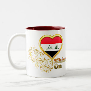 Glanz auf dem Irak Zweifarbige Tasse