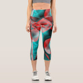 Glanz Capri Leggings (Vorderseite)