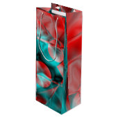 Glanz Geschenktüte Für Weinflaschen (Vorderseite Schrägansicht)