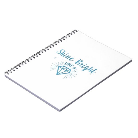 Glanz hell notizblock (Linke Seite)