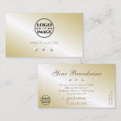 Glanz helle Creme glänzende Diamanten mit Logo Visitenkarte (Vorne/Hinten)
