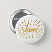 GLANZ im Gold Button (Vorne & Hinten)