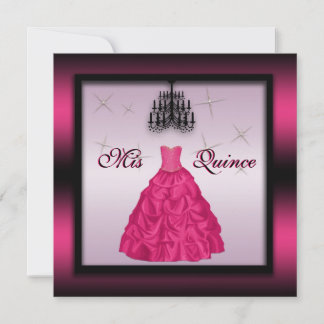 Glanz in der Quinceanera Einladung