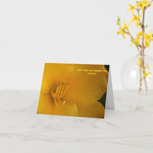 Glanz Karte (Gelbe Blume)
