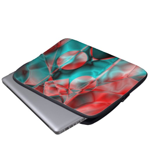 Glanz Laptopschutzhülle (Vorne Knopf)