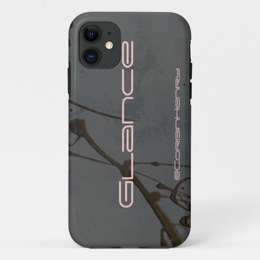 Glanz Schwarz Acrylic Case-Mate iPhone Hülle (Rückseite)