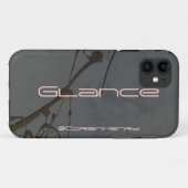 Glanz Schwarz Acrylic Case-Mate iPhone Hülle (Rückseite (Horizontal))