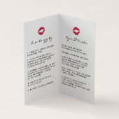 Glanz wie ein Boss | Lip Product Distributor Visitenkarten (Innenseite)