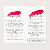 Glanz wie eine Chef-Lipsense gefaltete Visitenkarten (Innenseite Aufgefaltet)