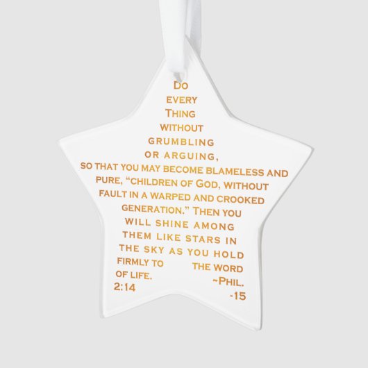 Glanz wie Stern-Acryl-Verzierung Ornament (Vorderseite)