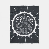 Glanz wie The Sun Fleecedecke (Vorderseite)