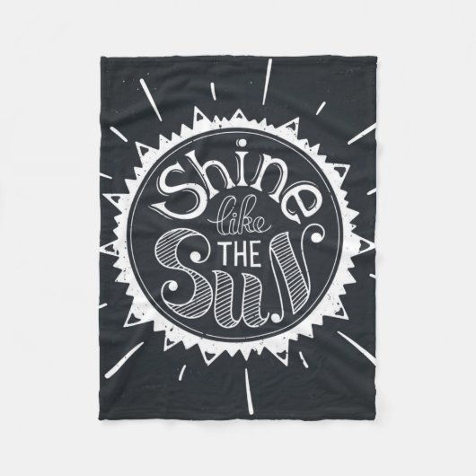 Glanz wie The Sun Fleecedecke (Vorderseite)