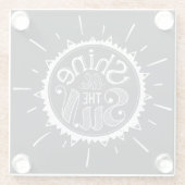 Glanz wie The Sun Glasuntersetzer (Rückseite)