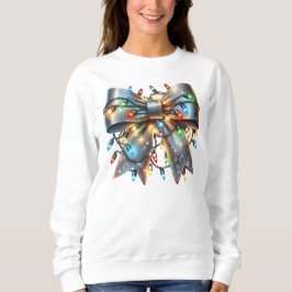 Glanzbogen mit Weihnachtslicht Sweatshirt