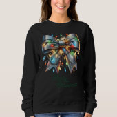 Glanzbogen mit Weihnachtslicht Sweatshirt (Vorderseite)