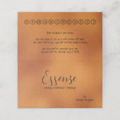 Glanzbrauner, moderner Hintergrund Treuekarte (Außenseite Aufgefaltet)