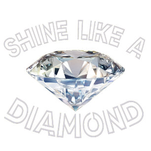 Glänze wie ein Diamant Schürze