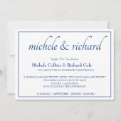 Glanzelegante Hochzeit Einladung (Vorderseite)