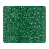 Glänzend Grün & Silber Glitter Schneidebrett (Vorderseite)