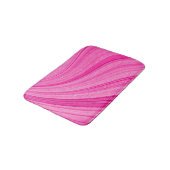 Glänzend Rosa Badematte (Schrägansicht)