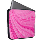 Glänzend Rosa Laptopschutzhülle (Vorne Rechts)