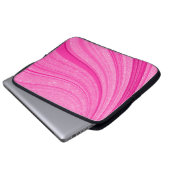 Glänzend Rosa Laptopschutzhülle (Vorne Knopf)