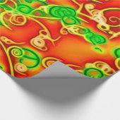 glänzend rot geschenkpapier (Ecke)