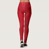 GLÄNZEND ROT LEGGINGS (Rückseite)