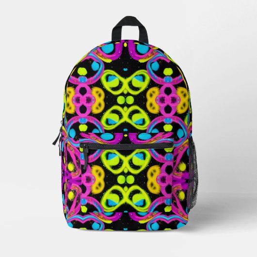 glänzende abstrakte Kunst Bedruckter Rucksack (Vorderseite)