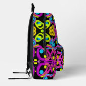glänzende abstrakte Kunst Bedruckter Rucksack (Links)