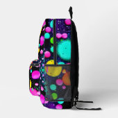 glänzende abstrakte Kunst Bedruckter Rucksack (Rechts)