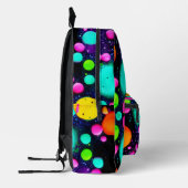 glänzende abstrakte Kunst Bedruckter Rucksack (Links)