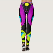 glänzende abstrakte Kunst Leggings (Rückseite)