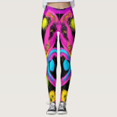 glänzende abstrakte Kunst Leggings (Vorderseite)