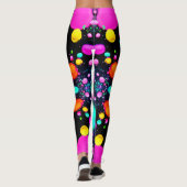 glänzende abstrakte Kunst Leggings (Rückseite)