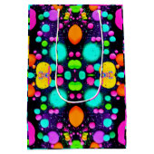 glänzende abstrakte Kunst Mittlere Geschenktüte (Rückseite)