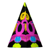 glänzende abstrakte Kunst Partyhütchen (Rückseite)