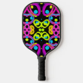 glänzende abstrakte Kunst Pickleball Schläger (Vorderseite)