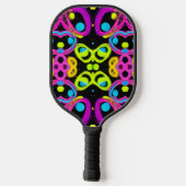 glänzende abstrakte Kunst Pickleball Schläger (Rückseite)