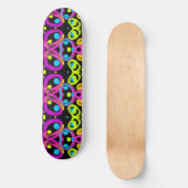 glänzende abstrakte Kunst Skateboard (Vorderseite)