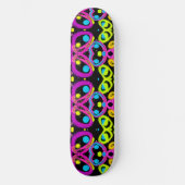 glänzende abstrakte Kunst Skateboard (Vorderseite)