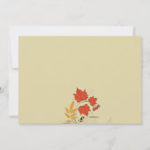 Glänzende Blätter-Einladung Einladung (Rückseite)