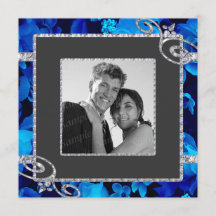 Glänzende blaue Rosen u. Diamant-Wirbel, der CSTM