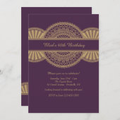 Glänzende Einladung (Vorne/Hinten)