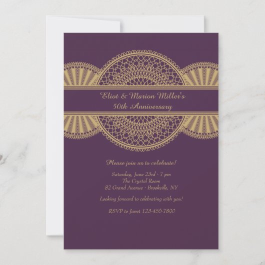 Glänzende Einladung (Vorderseite)