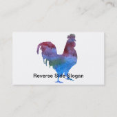 Glänzende Farbe-gewaschene Schweine Visitenkarte (Rückseite)