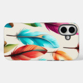 Glänzende Federn Case-Mate iPhone Hülle (Rückseite (Horizontal))