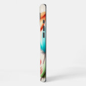 Glänzende Federn  iPhone Hülle (Linke Seite)