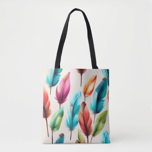Glänzende Federn Tasche (Vorderseite)