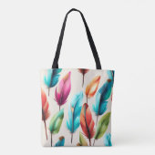 Glänzende Federn Tasche (Rückseite)